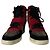 Baskets à talon caché en pierre rouge ASH Bowie Noir Rose Gris - vue 2