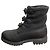 Botas Timberland 6 polegadas em couro preto e lã cinza escuro Cinza antracite
