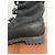 Botas Timberland 6 polegadas em couro preto e lã cinza escuro Cinza antracite - vista 2
