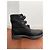 Botas Timberland 6 polegadas em couro preto e lã cinza escuro Cinza antracite - vista 3