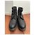 Botas Timberland 6 polegadas em couro preto e lã cinza escuro Cinza antracite - vista 5