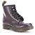 Botas Dr. Martens de piel rojo oscuro Burdeos - vista 2