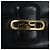 Borsa a Spalla GUCCI in Pelle Blu Navy Oro Auth yk16077 D'oro - vista 8