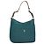 Borsa a spalla in pelle blu Coach Auth yk16171