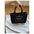 Borsa a mano Prada Canapa in tela nera con finiture oro Nero Beige Gold hardware - vista 2