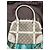 Borsa Gucci in tela e pelle bianca beige - vista 3