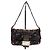 Borsa a Spalla Fendi Rare Beaded Baguette Zucca Zucchino Marrone