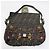 Borsa a Spalla Fendi Rare Beaded Baguette Zucca Zucchino Marrone - vista 17