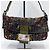 Borsa a Spalla Fendi Rare Beaded Baguette Zucca Zucchino Marrone - vista 4