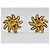 Orecchini Chanel Vintage Gilt Twisted Sun CC Gold hardware - vista 5