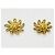 Orecchini Chanel Vintage Gilt Twisted Sun CC Gold hardware - vista 6