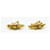 Orecchini Chanel Vintage Gilt Twisted Sun CC Gold hardware - vista 7