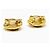 Orecchini a bottone martellato Chanel Gold hardware - vista 7