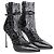 Décolleté Rene Caovilla Galaxia 100 in pelle nera Nero