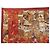 Hermès NUOVO SCIARPA HERMES TUTTO IN QUILT QUADRATO 90 IN SETA ROSSA SCIARPA CATY LATHAM Rosso - vista 2