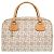 Céline Borsa a mano con motivo carrozza Sulky Celine Marrone Bianco Beige - vista 2