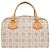 Céline Borsa a mano con motivo carrozza Sulky Celine Marrone Bianco Beige - vista 3