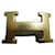 Hermès belt buckle model 5382 hammered for a 32mm strap Gold hardware