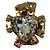 Spilla Pendente Christian Lacroix a Cuore Dorata Gold hardware