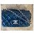 Bolso Chanel Mini Rectangular Azul Marino Charol - vista 5