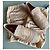 Espadrillas Louis Vuitton Beige Oro Grigio Cotone Pelliccia D'oro - vista 12