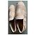 Espadrillas Louis Vuitton Beige Oro Grigio Cotone Pelliccia D'oro - vista 3