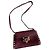 Borsa a mano Valentino Garavani Rockstud in Pelliccia Rosso Scuro Bordò