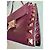 Borsa a mano Valentino Garavani Rockstud in Pelliccia Rosso Scuro Bordò - vista 4