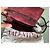 Borsa a mano Valentino Garavani Rockstud in Pelliccia Rosso Scuro Bordò - vista 9