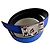 Hermès Collier de chien Gürtel Togo Leder marineblau
