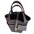 Borsa a mano Hermès Picotin Nera Cotone Pelliccia Nero
