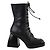 Nodaleto Botas de cuero negras Negro