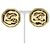 Orecchini a clip placcati in oro Chanel Coco Mark D'oro