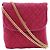Pochette in cotone rosso con catena Chanel