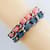 Bracciale charm Coco Mark di Chanel Argento Rosa Blu - vista 3