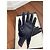 Autre Marque Around the World Lederhandschuhe Marineblau mit weißen Nähten Größe 7 Dunkelblau - Ansicht 3