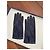 Autre Marque Around the World Lederhandschuhe Marineblau mit weißen Nähten Größe 7 Dunkelblau - Ansicht 6