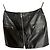 Autre Marque Gonna corta in pelle nera Biscote Nero