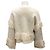 Camilla Cream Fransenstrukturierter Merinowollpullover - Ansicht 3