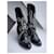 Chanel Botas Obsession con polainas Negro Hardware de plata - vista 3