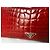 Borsa Prada in pelle di alligatore rossa Rosso - vista 7
