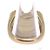Anello Yvonne Leon T.MM 45 in oro giallo Turchese - vista 2