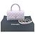 Borsa Chanel A92990 Matelassé Coco Handle Porpora - vista 16