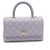 Borsa Chanel A92990 Matelassé Coco Handle Porpora - vista 2