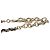 Collana choker con strass Chanel Nero D'oro