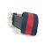 Cinturón Gucci GG entrelazado G Roja Azul marino - vista 3