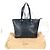 Borsa a spalla CaBiker Small Badge di Christian Louboutin Nero - vista 3