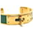 Bracelet Bangle Kelly d'Hermès Doré Vert  - vue 5