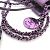 Borsa a spalla viola glitter Chanel AS3980 Porpora - vista 9