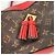 Borsa Pochette Santonge Monogram Louis Vuitton Marrone Rosso - vista 7